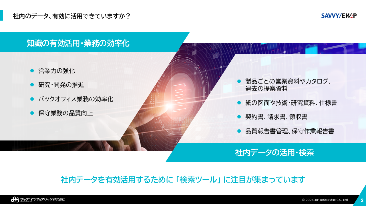 SAVVY/EWAP製品紹介資料